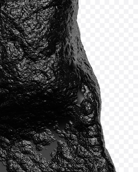 V uppercase from Black stone alphabet on Yellow Images Creative Fonts - S46378