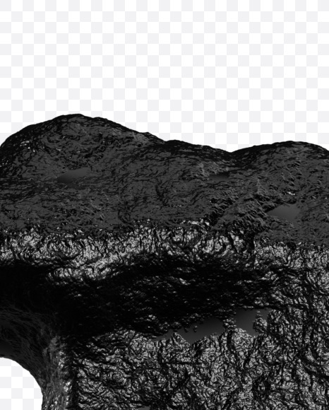 L uppercase from Black stone alphabet on Yellow Images Creative Fonts - S46368