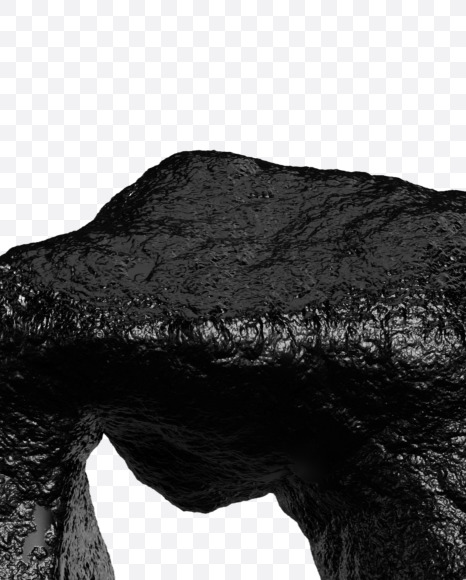 R uppercase from Black stone alphabet on Yellow Images Creative Fonts - S46374