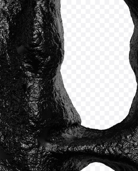 B uppercase from Black stone alphabet on Yellow Images Creative Fonts - S46358