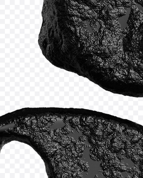 6 from Black stone alphabet on Yellow Images Creative Fonts - S46414