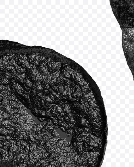 J uppercase from Black stone alphabet on Yellow Images Creative Fonts - S46366