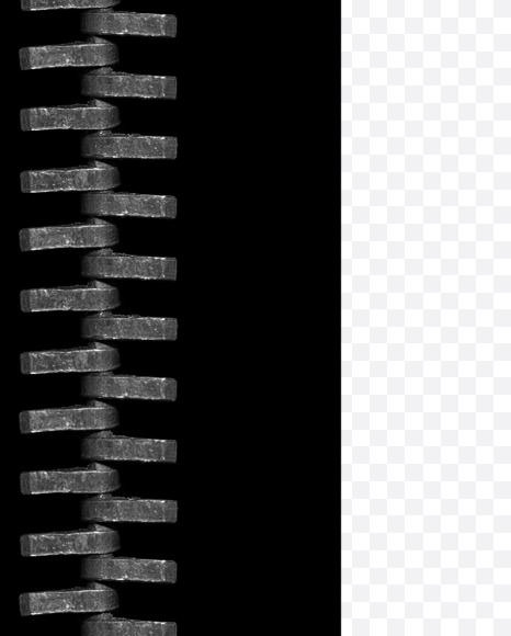 1 from Black Zipper Alphabet on Yellow Images Creative Fonts - S46585