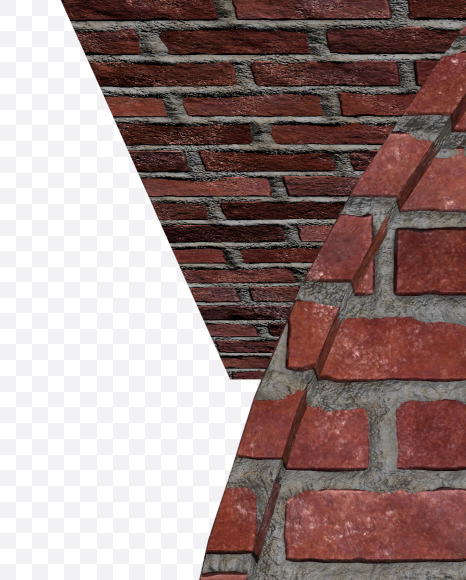 7 from BRICK ALPHABET SET on Yellow Images Creative Fonts - S46669