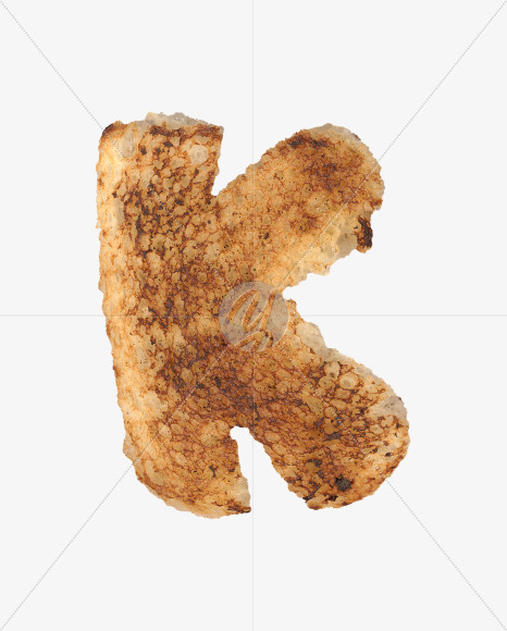 Letter K from Toaster alphabet on Yellow Images Creative Fonts - S46903