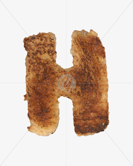 Letter H from Toaster alphabet on Yellow Images Creative Fonts - S46900