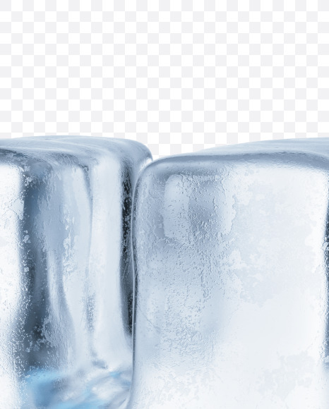 V1 from Ice Alphabet on Yellow Images Creative Fonts - S47439