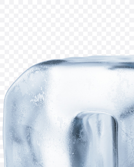 Q1 from Ice Alphabet on Yellow Images Creative Fonts - S47429