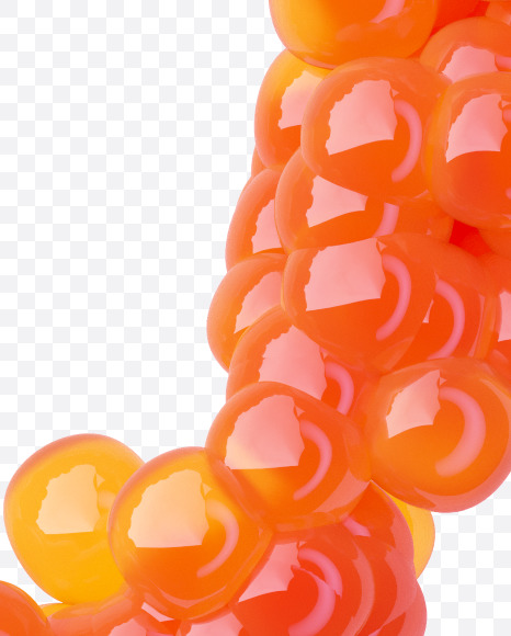 Letter D from Tasty Red Caviar on Yellow Images Creative Fonts - S48724