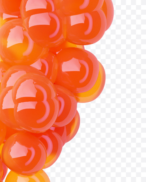 Letter O from Tasty Red Caviar on Yellow Images Creative Fonts - S48735