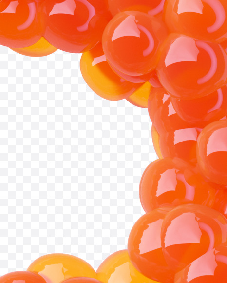 Letter R from Tasty Red Caviar on Yellow Images Creative Fonts - S48738