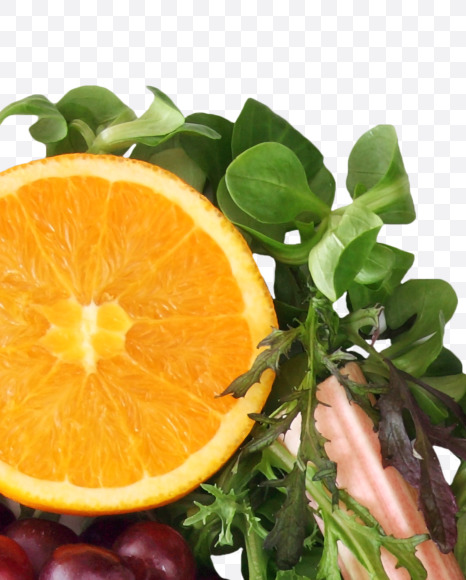 Letter N from Fruit and vegetable alphabet on Yellow Images Creative Fonts - S48218