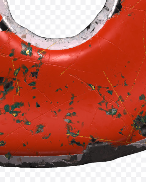 & from Red brushed metal alphabet on Yellow Images Creative Fonts - S48326