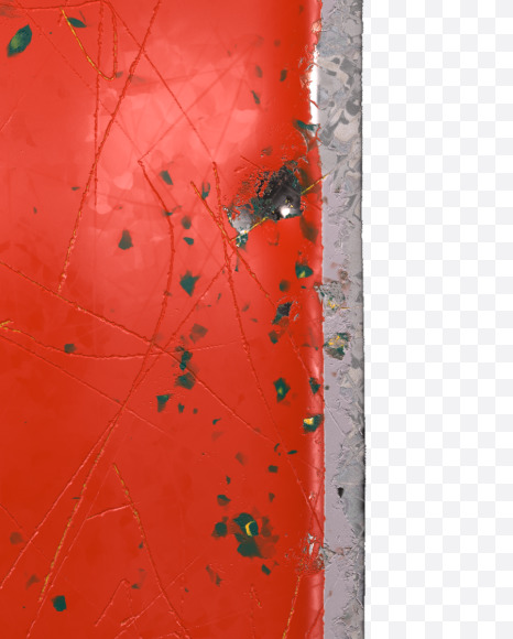 Letter M from Red brushed metal alphabet on Yellow Images Creative Fonts - S48295