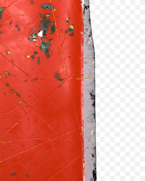 1 from Red brushed metal alphabet on Yellow Images Creative Fonts - S48310