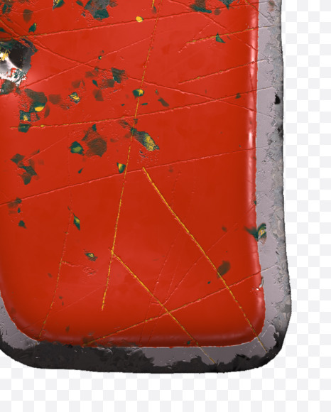 Letter R from Red brushed metal alphabet on Yellow Images Creative Fonts - S48300