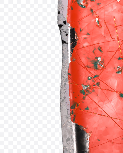 Letter L from Red brushed metal alphabet on Yellow Images Creative Fonts - S48294