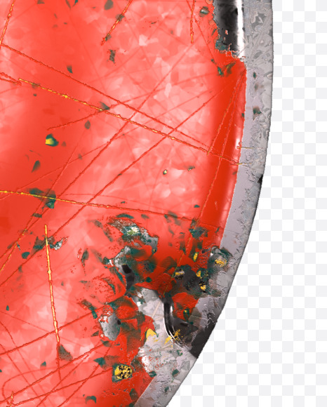 ? from Red brushed metal alphabet on Yellow Images Creative Fonts - S48322