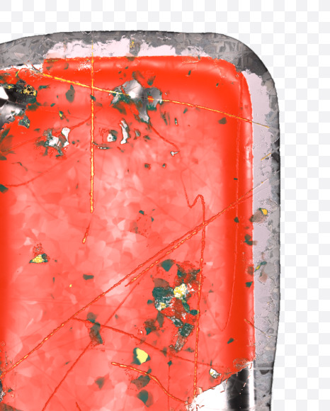 Letter J from Red brushed metal alphabet on Yellow Images Creative Fonts - S48292