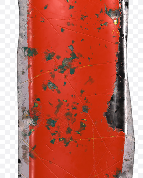 () from Red brushed metal alphabet on Yellow Images Creative Fonts - S48329