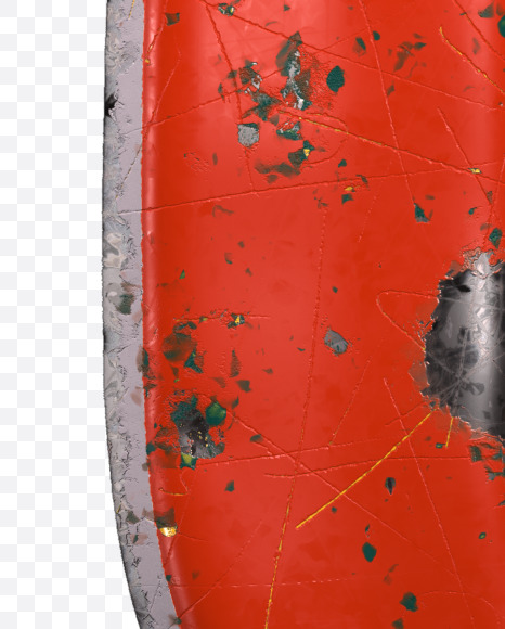 Letter Q from Red brushed metal alphabet on Yellow Images Creative Fonts - S48299