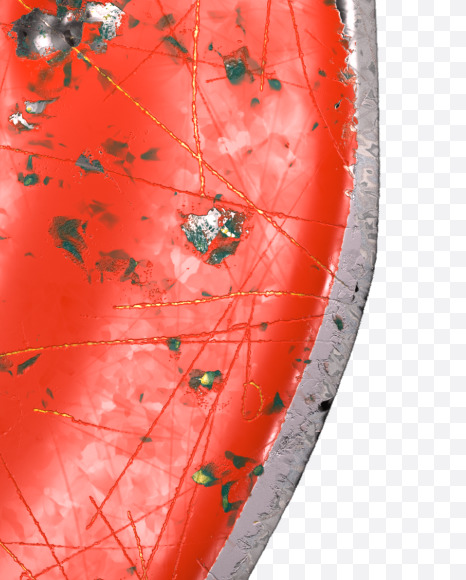 2 from Red brushed metal alphabet on Yellow Images Creative Fonts - S48311