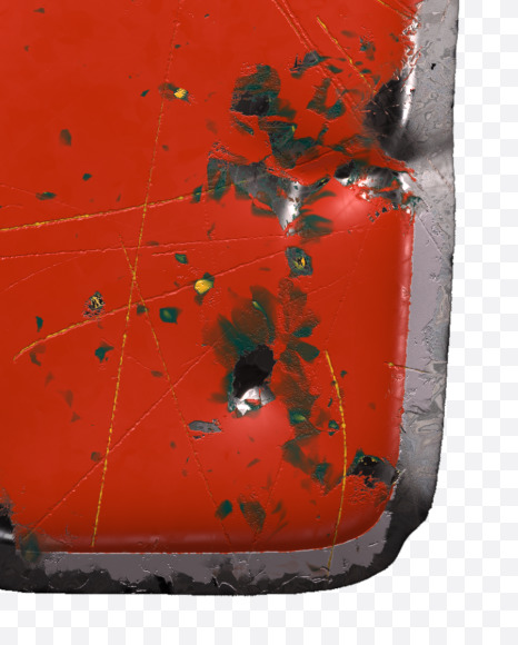 Letter N from Red brushed metal alphabet on Yellow Images Creative Fonts - S48296