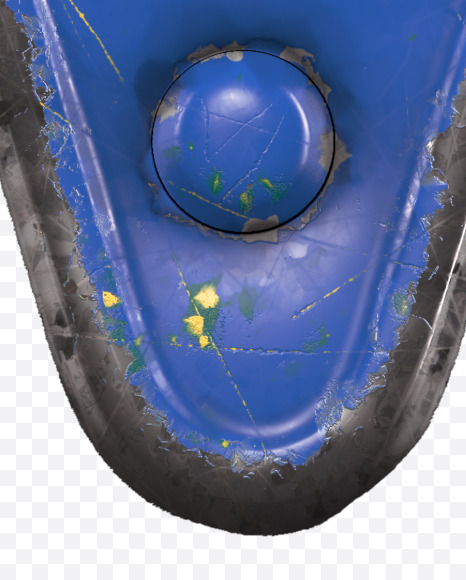 Letter W from Blue brushed metal Alphabet on Yellow Images Creative Fonts - S48560