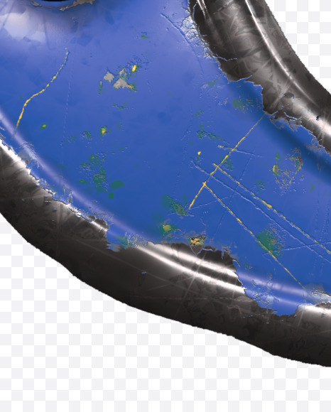 0 from Blue brushed metal Alphabet on Yellow Images Creative Fonts - S48564