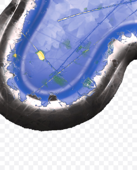 * from Blue brushed metal Alphabet on Yellow Images Creative Fonts - S48578