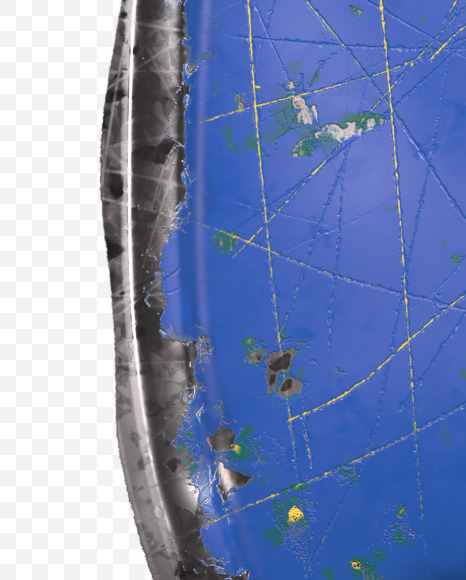 6 from Blue brushed metal Alphabet on Yellow Images Creative Fonts - S48570