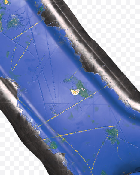 & from Blue brushed metal Alphabet on Yellow Images Creative Fonts - S48581