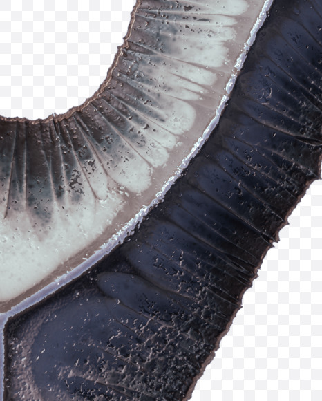 Letter Y from Metal terrain Alphabet on Yellow Images Creative Fonts - S48654