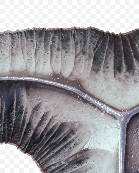 Letter T from Metal terrain Alphabet on Yellow Images Creative Fonts - S48649