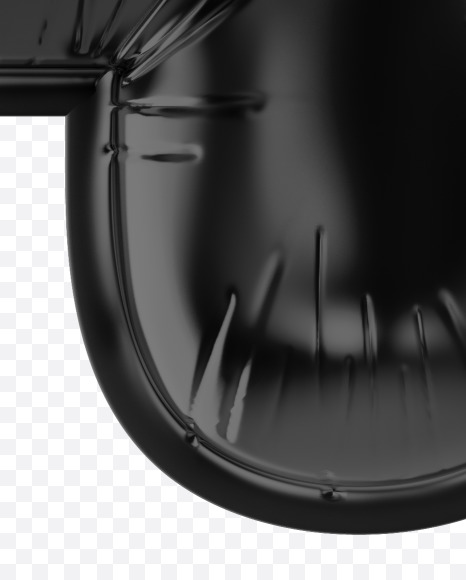 4 from Black Foil Balloons Font on Yellow Images Creative Fonts - S48951