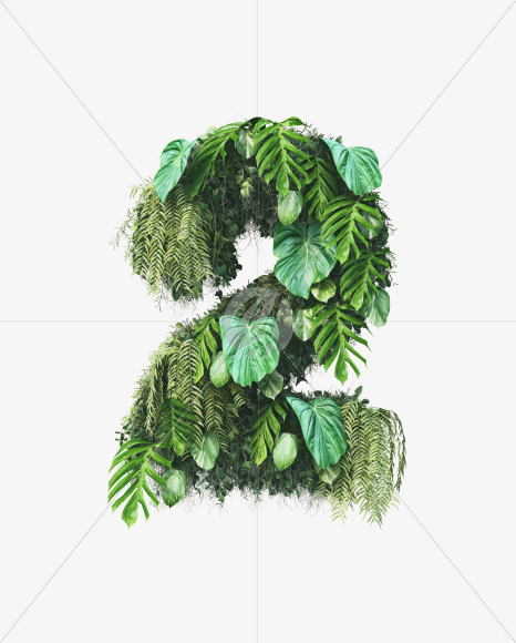 2 from Vertical Garden Font on Yellow Images Creative Fonts - S49465