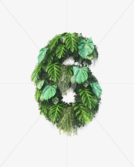 6 from Vertical Garden Font on Yellow Images Creative Fonts - S49469