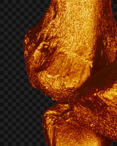 Letter r from Golden bones alphabet on Yellow Images Creative Fonts - S49573