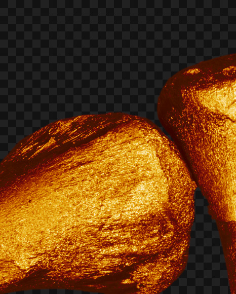 9 from Golden bones alphabet on Yellow Images Creative Fonts - S49590