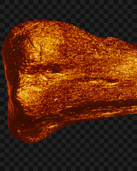 Letter t from Golden bones alphabet on Yellow Images Creative Fonts - S49575