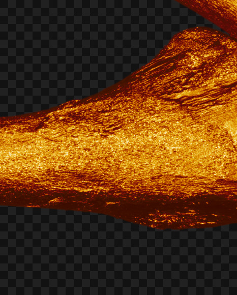 Letter g from Golden bones alphabet on Yellow Images Creative Fonts - S49562