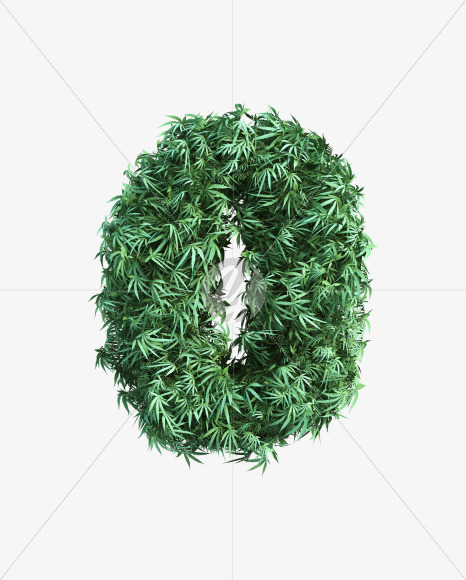 cannabis_number_00 from Cannabis Font on Yellow Images Creative Fonts - S49657