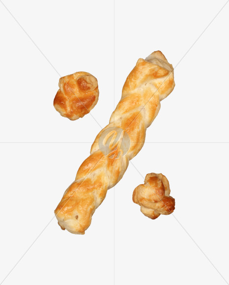 % from Pastry braid alphabet on Yellow Images Creative Fonts - S49714