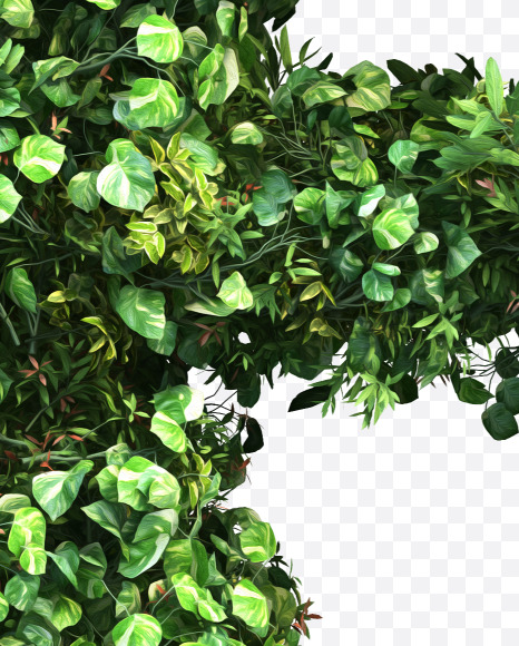 green_plant_lowercase_e from Vertical Garden Font Set 2 on Yellow Images Creative Fonts - S49747