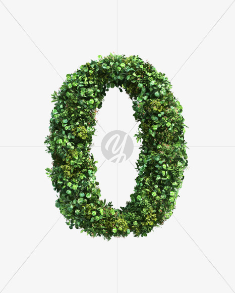 green_plant_00 from Vertical Garden Font Set 2 on Yellow Images Creative Fonts - S49721