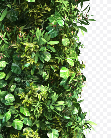 green_plant_lowercase_f from Vertical Garden Font Set 2 on Yellow Images Creative Fonts - S49748