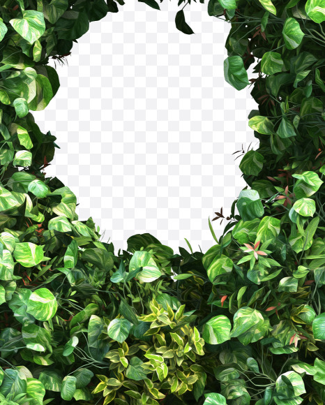 green_plant_08 from Vertical Garden Font Set 2 on Yellow Images Creative Fonts - S49729