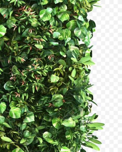 green_plant_lowercase_j from Vertical Garden Font Set 2 on Yellow Images Creative Fonts - S49752