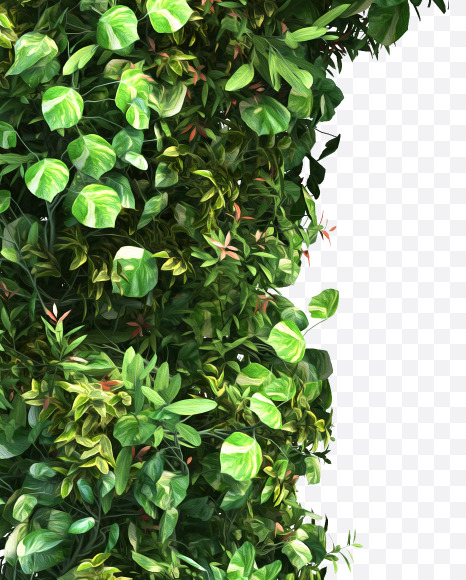 green_plant_lowercase_p from Vertical Garden Font Set 2 on Yellow Images Creative Fonts - S49758