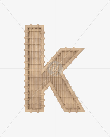 k-lowercase from Roofing fonts on Yellow Images Creative Fonts - S49845